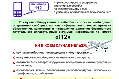 Действия при обнаружении беспилотника